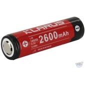 Klarus 18650 BAT-26 Li-Ion Rechargeable Battery (3.7V, 2600mAh)