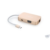 MiniX NEO USB-C Multiport Adapter with VGA (Gold)
