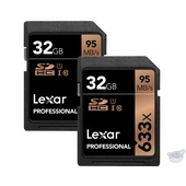 Lexar 32GB Professional UHS-I SDHC Memory Card (U1, 2-Pack)