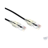 DYNAMIX 0.5M Cat6 Slimline Component Level UTP Patch Lead (Black)