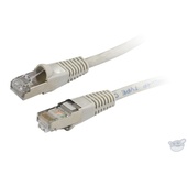 DYNAMIX 0.75M Cat6A STP 10G Patch Lead - Slimline Molding (Beige)