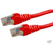 DYNAMIX Cat6 UTP Patch Lead - Slimline Snagless Molding (Red, 0.3 m)