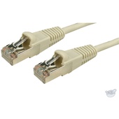 DYNAMIX 20M Cat6 STP Patch Lead - Slimline Snagless Molding (Beige)