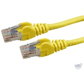 DYNAMIX 0.75M Cat6A UTP Patch Lead - Slimline Snagless Molding (Yellow)