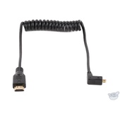 Wooden Camera WC Coiled Right-Angle Micro HDMI to Full HDMI Cable (30cm)