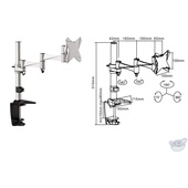 Brateck LCD-LDT02-C012 13-27" LCD Desk Mount