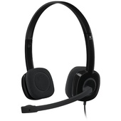 Logitech H151 Stereo Headset Single Pin Analogue Black