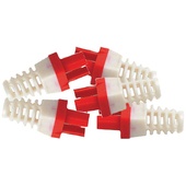 Platinum Tools Strain Reliefs for EZ-RJ45 CAT6 Connectors (50-Pack, Red)