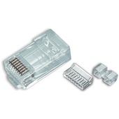 Platinum Tools Cat 6 RJ45-8P8C Connector (Clamshell, 25-Pieces)