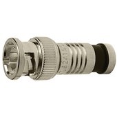 Platinum Tools BNC-Type Nickel SealSmart Coaxial Compression RG6 Connector (6 Pieces Clamshell)