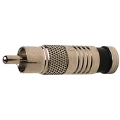 Platinum Tools RCA-Type Nickel SealSmart Coaxial Compression RG6 Connector (6 Pieces Clamshell)