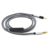 Replacement upgraded Audio Cable w/ Mic Control for Audio Technica ATH-M50x