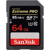 SanDisk 64GB Extreme PRO SDXC UHS-I Memory Card (Class 10)