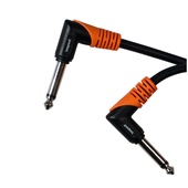 Bespeco SILOS 6" Right-Angle 1/4" TS to Right-Angle 1/4" TS Foot-Pedal Cable (3 Pack)