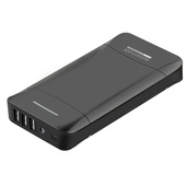 Promate Provolta-21 20800mAh 3-Port Power Bank (Black)