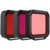 Polar Pro Aqua Filter 3-Pack with Hard Case for GoPro HERO6 & HERO5 Black