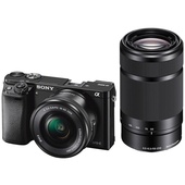Sony a6000 Mirrorless Digital Camera with 16-50/55-210mm Twin Lens Kit (Black)