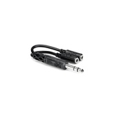 Hosa YMP-234 Stereo 1/4" Male to 2 Stereo Mini (3.5mm) Female Y-Cable - 6"