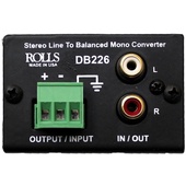 Rolls DB226 Stereo Line to Balanced Mono Converter