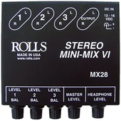 Rolls MX28 Mini-Mix VI Compact Stereo Line Mixer