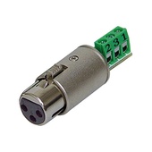 Rolls XLF112 3-Pin XLR Female Termination Plug for Bare Wire Connection