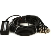 Pro Co Sound StageMaster Snake 20 Channel Stagebox to Fanout (16x Send + 4x XLR Male Return) (100')