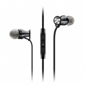 Sennheiser Momentum In-Ear Headphones (Apple iOS, Black Chrome)