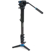 Benro C48FDS4 Video Monopod Carbon 4 Sec + S4 Video Head