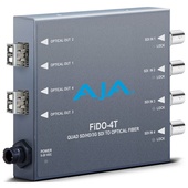 AJA FiDO-4T Quad Channel 3G-SDI to LC Fiber Mini Converter