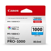 Canon PFI-1000 C LUCIA PRO Cyan Ink Cartridge (80ml)