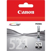 Canon CLI-521 BK ChromaLife100 Black Ink Cartridge