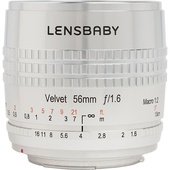 Lensbaby Velvet 56mm f/1.6 SE Lens for Nikon F (Silver)