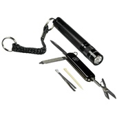 Maglite Solitaire 1-Cell AAA Flashlight and Classic Swiss Army Knife Combo