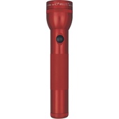 Maglite 2-Cell D White Star Flashlight (Red)