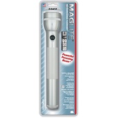 Maglite 3-Cell D White Star Flashlight (Silver)