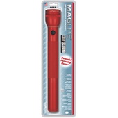 Maglite 4-Cell D White Star Flashlight (Red)