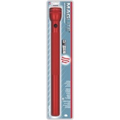 Maglite 6-Cell D White Star Flashlight (Red)