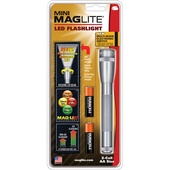 Maglite Mini Maglite 2AA LED Flashlight with Holster (Gray, Clamshell)