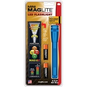 Maglite Mini Maglite 2AA LED Flashlight with Holster (Blue, Clamshell)