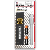 Maglite Mini Maglite Pro+ 2AA LED Flashlight with Holster (Silver)