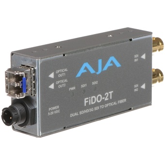 AJA FiDO-2T SD/HD/3G-SDI to Optical Fiber Converter