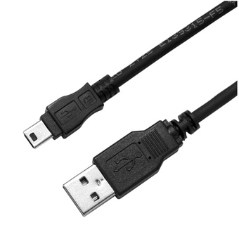 DYNAMIX USB 2.0 Type Mini B (5pin) Male to Type A Male Connector (2 m)
