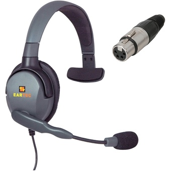 Eartec MXS4XLR/F Max 4G Single Headset with 4-Pin XLR Female Connector