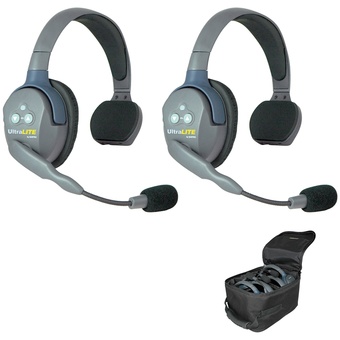 Eartec UL2S UltraLITE 2-Person Headset System with Batteries, Charger & Case (Single)