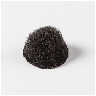 Rycote Overcovers Advanced, Fur Discs for Lavalier Microphones (100-Pack, Black)