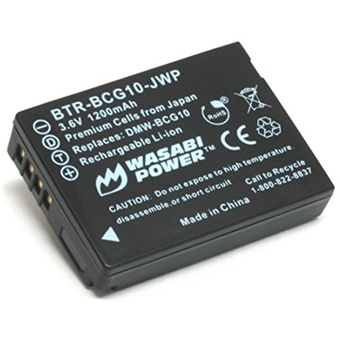 Wasabi Power Battery for Panasonic DMW-BCG10, DMW-BCG10E, DMW-BCG10PP