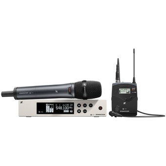 Sennheiser EW 100 G4 Combo ME2-II Lavalier and e835 Handheld Wireless Combo Kit (A Band)