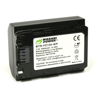 Wasabi Power Battery for Sony NP-FZ100 and Sony A9, A7R III, A7 III