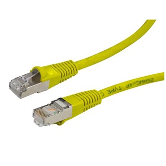 DYNAMIX Cat6A SFTP 10G Patch Lead (Yellow, 0.3 m)