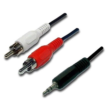 DYNAMIX 10m Stereo 3.5mm Plug to 2x RCA Plug Cable